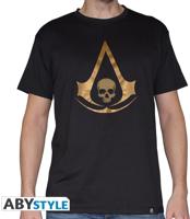 Assassin's Creed - AC 4 Golden Crest Men's T-shirt Black - thumbnail
