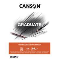 Schetspapier Canson Graduate Sketch 40vel 96gr A4 natuurlijk wit | 5 stuks - thumbnail