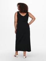 ONLY CARMAKOMA maxi jurk CARAPRIL van biologisch katoen zwart - thumbnail