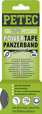 PETEC textieltape "power tape panzerband" power tape black 5mtr.