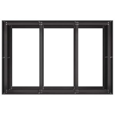 VidaXL Plantenbak 120x80x80 cm staal zwart