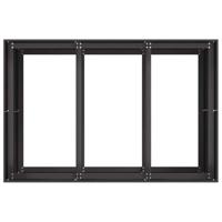 Plantenbak 120x80x80 cm staal zwart - thumbnail