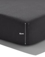 HEMA Topper hoeslaken 140x200cm zacht katoen donkergrijs (donkergrijs) - thumbnail