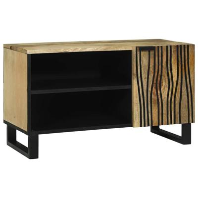 TV-kast Bruin 80 x 33 x 46 cm massief mangohout
