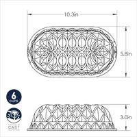 Nordic Ware Cakevorm / Broodbakvorm Jubilee Loaf Pan Goud 26 x 15 cm / 1.4 liter - thumbnail