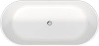 Vrijstaand Ligbad Duravit D-Neo 160x75x60 cm Met Overloop Mat Wit - thumbnail