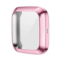 Fitbit Versa 2 Soft TPU case (volledig beschermd) - Roze - thumbnail
