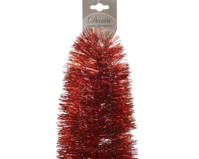 Lametta guirlande glans kerstrood