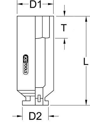 KS Tools 5151432 515.1432 Kracht-dopsleutelinzet 32 mm - thumbnail
