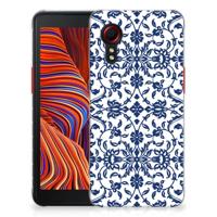 Samsung Galaxy Xcover 5 | TPU Case | Flower Blue - thumbnail