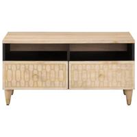 Salontafel 80x54x40 cm massief mangohout - thumbnail