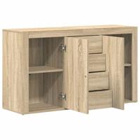 Dressoir met lade Sonoma Eiken 120 x 36 x 69 cm Bewerkt hout - thumbnail