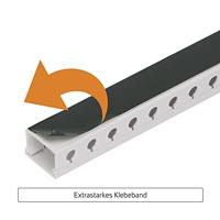 OrgaNice Kabelgoten Set - Zelfklevende organiser voor Bureau & TV - Wit - thumbnail