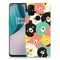 OnePlus Nord N10 5G Telefoonhoesje met Naam Bears - thumbnail