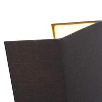 QAZQA Moderne wandlamp zwart en goud - Vete - thumbnail