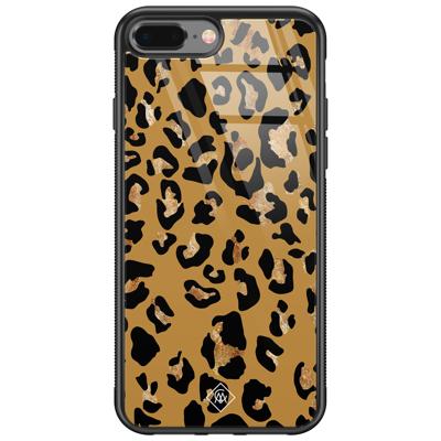 iPhone 8 Plus/7 Plus glazen hardcase - Jungle wildcat