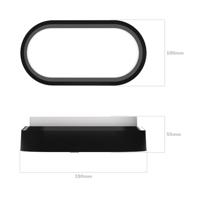 Set van 2 C-Series - LED Plafondlamp zwart ovaal - Wandlamp - Scheepslamp - IP54 - 12W - 1160lm - 6500K Daglicht wit - voor binnen en buiten - thumbnail