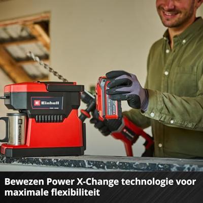 Einhell TE-CF 18 Li-Solo Power X-Change Koffiezetapparaat Rood Capaciteit koppen: 1 Met filterkoffie-functie Einhell TE-CF 18 Li-Solo Power X-Change Koffiezetapparaat Rood Capaciteit koppen: 1 Met filterkoffie-functie