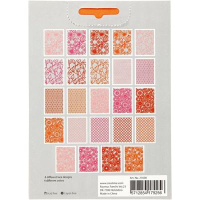 Creativ Company Kartonblok, a6, vel 104x146 mm, 200 gr, oranje, roze, rood, roze, 24 stuk/ 1 doos Creativ Company Kartonblok, a6, vel 104x146 mm, 200 gr, oranje, roze, rood, roze, 24 stuk/ 1 doos