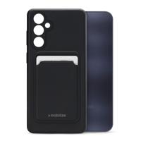 Mobilize Rubber Gelly Card Case Samsung Galaxy A25 5G Matt Black - thumbnail