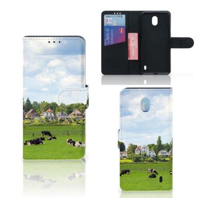 Nokia 1 Plus | Telefoonhoesje | Met pasjeshouder | Koeien