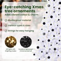 Kunstkerstboom met 300 LED Wit 210 cm PVC en staal - thumbnail