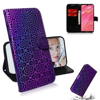 Voor Huawei Y7 Prime 2019 effen kleur kleurrijke magnetische Buckle horizontale Flip PU lederen draagtas met houder & kaartsleuven & portemonnee & Lan Voor Huawei Y7 Prime 2019 effen kleur kleurrijke magnetische Buckle horizontale Flip PU lederen draagtas met houder & kaartsleuven & portemonnee & Lan
