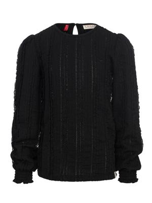 LOOXS Little winter top kant meisjes - grijs