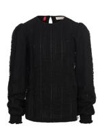 LOOXS Little winter top kant meisjes - grijs - thumbnail