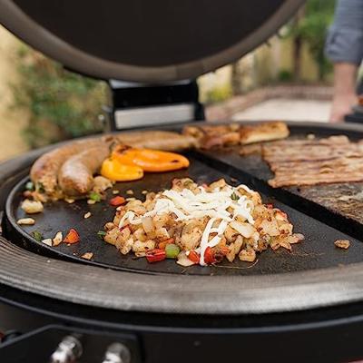 Kamado Joe Tweezijdig bruikbare gietijzeren grillplaat voor Classic grillrooster - thumbnail