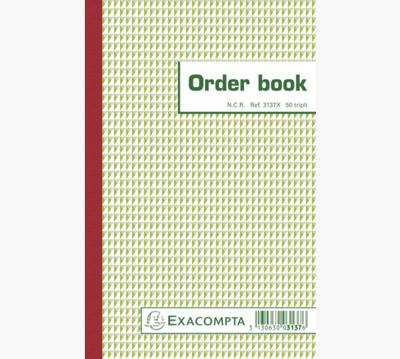 Exacompta orderbook, ft 21 x 13,6 cm, tripli (50 x 3 vel)