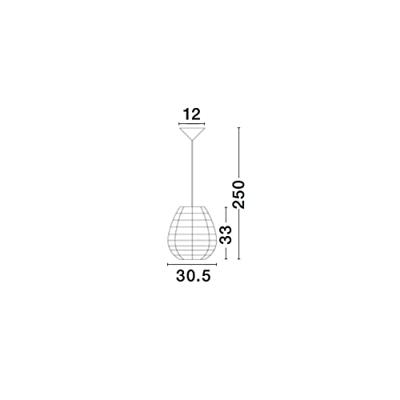 Lyora HanglampGriffin bruin - 9587131