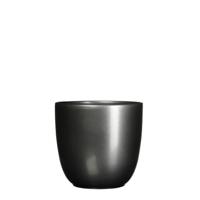 Bloempot Pot rond es/15 tusca 16 x 17 cm antraciet Mica - Mica decorations - thumbnail