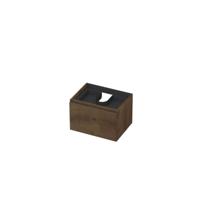 INK - Onderkast 1L met Binnenlade Greeploos Houten Keerlijst Fineer - 600x450x400 Mm - Chocolate Fineer - thumbnail