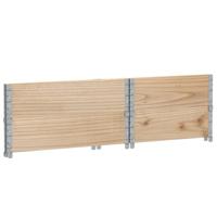 Palletopzetranden 2 st 80x60 cm massief grenenhout - thumbnail