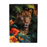 Dijk Natural Collections Muurkunst luipaard canvas glans 70x100cm - thumbnail