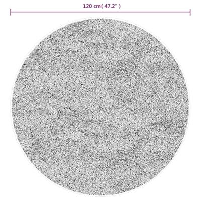 Vloerkleed OVIEDO laagpolig 120 cm antracietkleurig Vloerkleed OVIEDO laagpolig 120 cm antracietkleurig