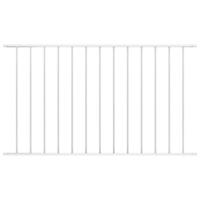VidaXL Schuttingpaneel gepoedercoat staal 1,63x0,75 m wit - thumbnail