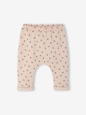Molton babybroek rozen