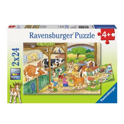 Ravensburger Puzzel Vrolijk Boerderijleven 2x24 Stukjes