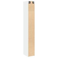Opbergkast smal 30x42,5x225 cm bewerkt hout wit - thumbnail