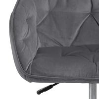 Bendt Bureaustoel 'Loren' Velvet, kleur Dark Grey - thumbnail