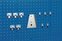 Bott Gereedschaphouder-assortiment | BxH mm | 5 haken/5 dubbele haken/1 houder 11-del. | 1 stuk - 14030064 14030064 - thumbnail