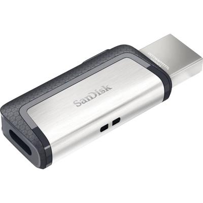 SanDisk Ultra® DualDrive USB-stick smartphone/tablet Zilver 256 GB USB-A 3.2 Gen 1, USB-C