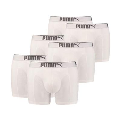 Puma 6-pack Lifestyle Sueded Cotton Boxershort - white Puma 6-pack Lifestyle Sueded Cotton Boxershort - white