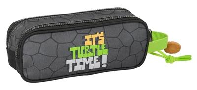 Pennenetui met 2 vakken Teenage Mutant Ninja Turtles Zwart Grijs 21 x 8 x 6 cm