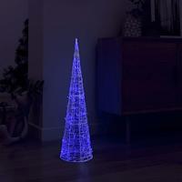 VidaXL Lichtkegel decoratief led blauw 90 cm acryl - thumbnail