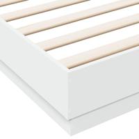 Bedframe met LED-verlichting wit 200x200 cm - thumbnail