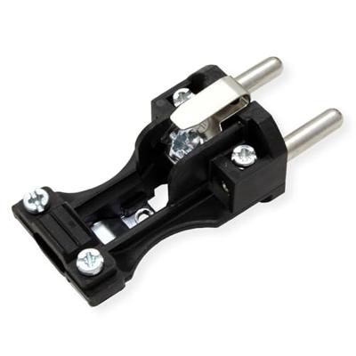 Bachmann 913.169 Stekker met randaarde Massief rubber 250 V Zwart IP44, IP20