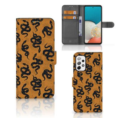 Telefoonhoesje | Met pasjeshouder | voor Samsung Galaxy A73 5G Snakes